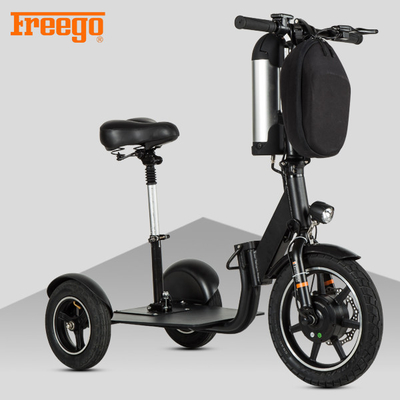 Black Motorised Mobility Scooter , Old Person Mobility Scooter 100KG Max Load