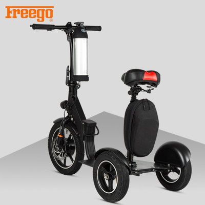Black Motorised Mobility Scooter , Old Person Mobility Scooter 100KG Max Load