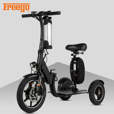 Black Motorised Mobility Scooter , Old Person Mobility Scooter 100KG Max Load
