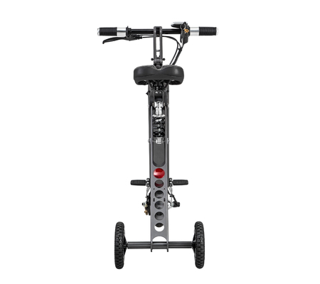 Yellow Motorized Folding Bike / Smallest Lightest Folding Bike Battery Assisted