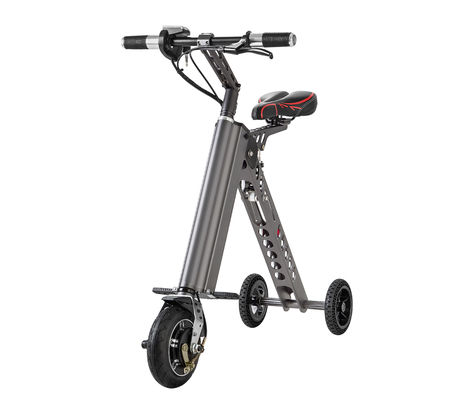 Brush Motor Ladies Folding Electric Bike , Folding Electric Commuter Bike