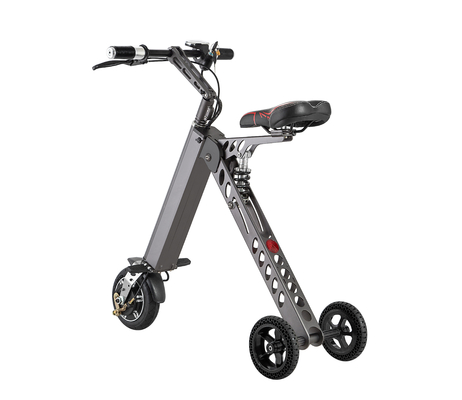 Brush Motor Ladies Folding Electric Bike , Folding Electric Commuter Bike