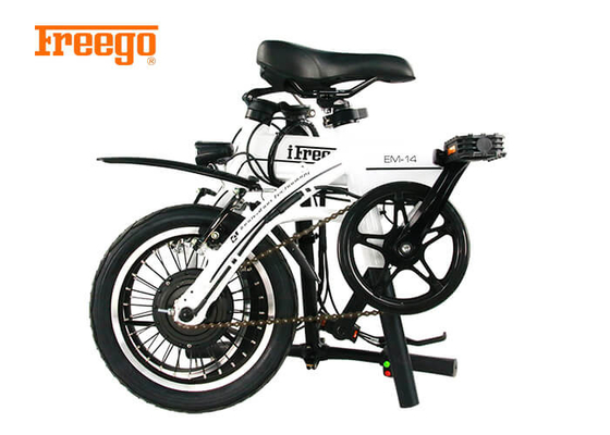Waterproof Folding Electric Scooter Bike , Fold Up Electric Bike Strong Structure
