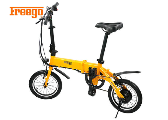 Aluminum Alloy 14' Foldable Electric Bike Convenient To Carry 2-3 Hours Charging Time