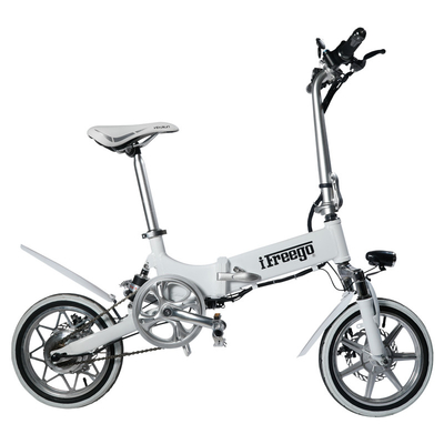 240W 36V 14 Inch Big Tire Foldable Electric Bike For Ladies Customized Color
