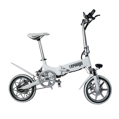 Mini Portable Folding Electric Bike / Fold Up Electric Bicycle 36V7.8Ah 14 Inch