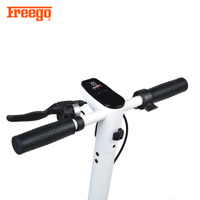 350W Short Trip Portable Electric Foot Scooter With Hand Brake LED Display