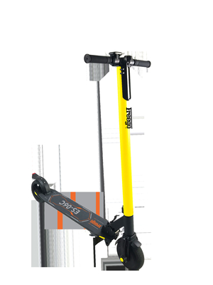 Yellow Color 2 Wheel Smart Electric Scooter 24km/h Max Speed Strong Structure