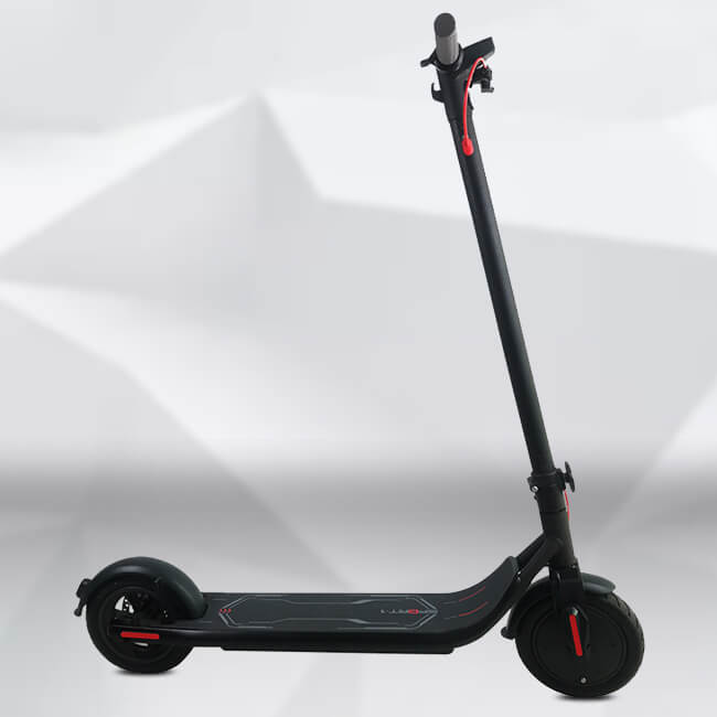 Black Kick Start Electric Scooter / Rechargeable Fold Up Motorised Scooter